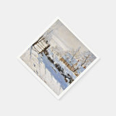 Claude Monets schilderij, De Ekster, Servet (Hoek)