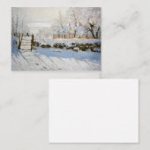 Claude Monet's schilderkaartjes voor de Magpie Notitiekaartje (Voorkant / Achterkant)