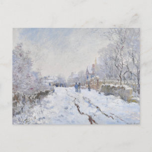 Claude Monets Sneeuw bij Argenteuil (1874–1875) Briefkaart