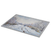 Claude Monet's sneeuw in Argenteuil Snijplank (Hoek)