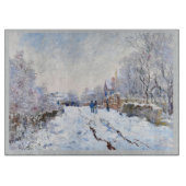 Claude Monet's sneeuw in Argenteuil Snijplank (Voorkant)