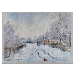 Claude Monet's sneeuw in Argenteuil Snijplank