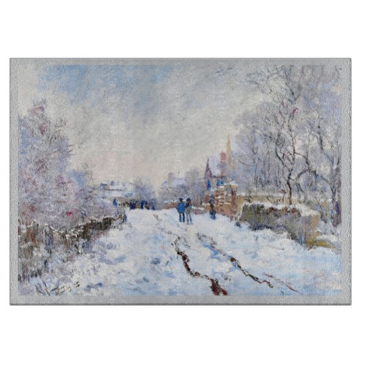 Claude Monet's sneeuw in Argenteuil Snijplank (Voorkant)
