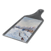Claude Monet's sneeuw in Argenteuil Snijplank (Hoek)