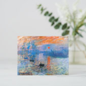 Claude Monet's Sunrise Briefkaart (Staand voorkant)