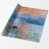 Claude Monet's Sunrise Cadeaupapier (Uitgerold)
