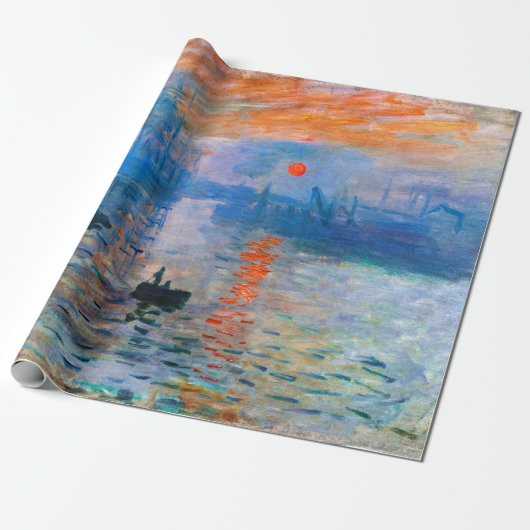 Claude Monet's Sunrise Cadeaupapier (Uitgerold)
