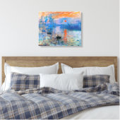 Claude Monet's Sunrise Canvas Afdruk (Insitu (Slaapkamer))