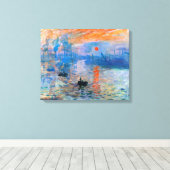 Claude Monet's Sunrise Canvas Afdruk (Insitu (Houten vloer))