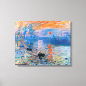 Claude Monet's Sunrise Canvas Afdruk (Voorkant)