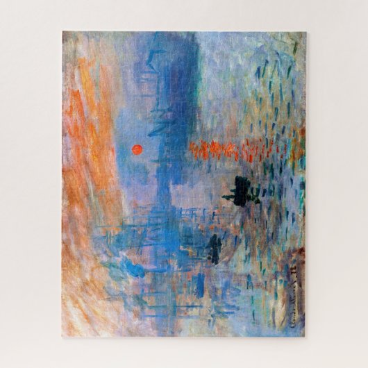 Claude Monet's Sunrise Legpuzzel (Verticaal)