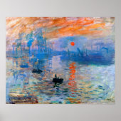 Claude Monet's Sunrise Poster (Voorkant)