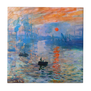 Claude Monet's Sunrise Tegeltje