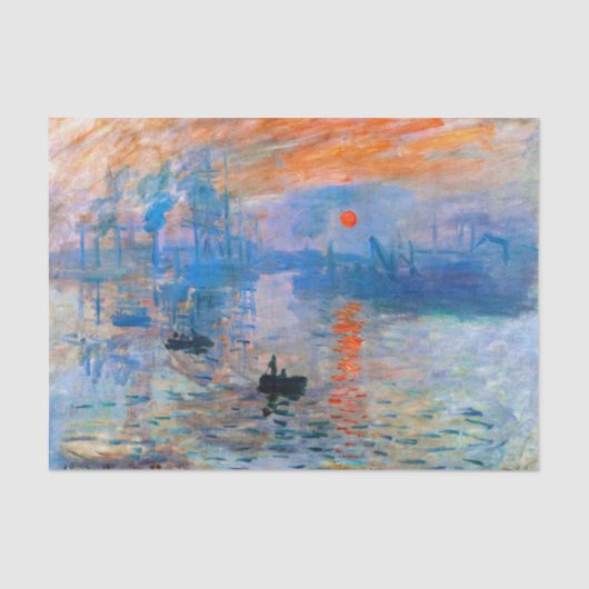 Claude Monet's Sunrise Tissuepapier (Voorkant)