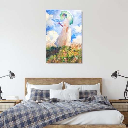 Claude Monet's Suzanne Hoplanné -  kunst Canvas Afdruk (Insitu (Slaapkamer))