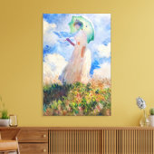 Claude Monet's Suzanne Hoplanné -  kunst Canvas Afdruk (Insitu (Woonkamer))