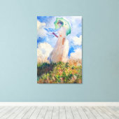 Claude Monet's Suzanne Hoplanné -  kunst Canvas Afdruk (Insitu (Houten vloer))