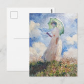 Claude Monets Suzanne Hoschedé (1886) Briefkaart (Voorkant / Achterkant)