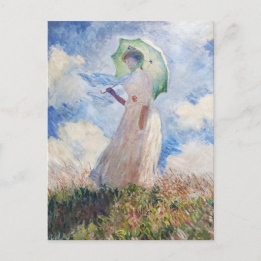 Claude Monets Suzanne Hoschedé (1886) Briefkaart (Voorkant)