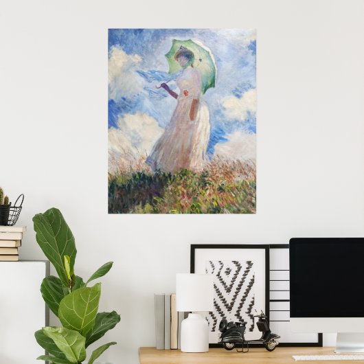 Claude Monets Suzanne Hoschedé (1886) Poster (Thuiskantoor)