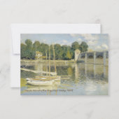 Claude Monet's The Argenteuil Bridge (1874) Bedankkaart (Voorkant)