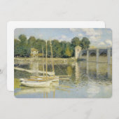 Claude Monet's The Argenteuil Bridge (1874) Kaart (Voorkant / Achterkant)