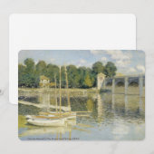 Claude Monet's The Argenteuil Bridge (1874) Kaart (Voorkant / Achterkant)