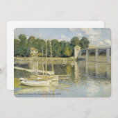 Claude Monet's The Argenteuil Bridge (1874) Kaart (Voorkant / Achterkant)