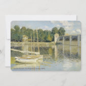 Claude Monet's The Argenteuil Bridge (1874) Kaart (Voorkant)