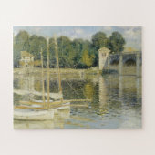 Claude Monet's The Argenteuil Bridge (1874) Legpuzzel (Horizontaal)