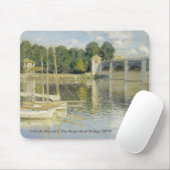 Claude Monet's The Argenteuil Bridge (1874) Muismat (Met muis)