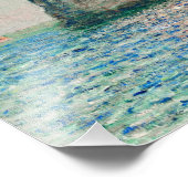 Claude Monet's The Cliffs at Étretat Foto Afdruk (Hoek)