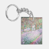 Claude Monets tuin bij Giverny acryl sleutelhanger (Voorkant Links)
