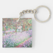 Claude Monets tuin bij Giverny acryl sleutelhanger (Achterkant)