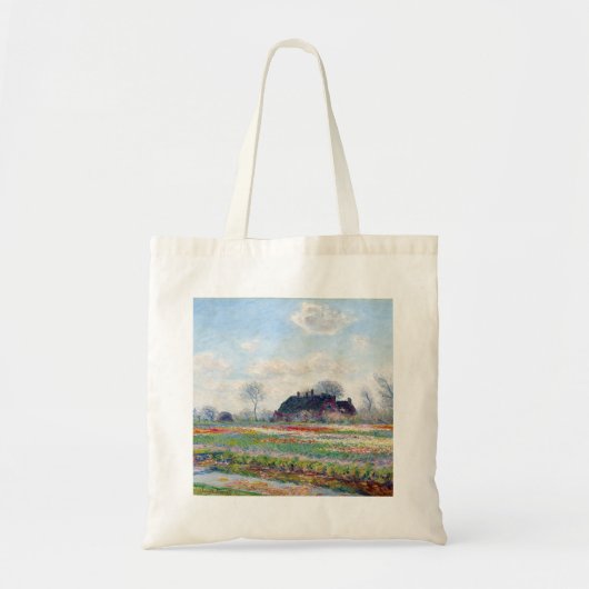 Claude Monet's Tulpenvelden bij Sassenheim (1886) Tote Bag (Voorkant)