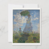 Claude Monet's Vrouw met een Parasol (De Stroll) Kaart (Voorkant)
