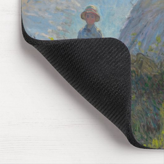 Claude Monet's Vrouw met een Parasol (De Stroll) Muismat (Hoek)