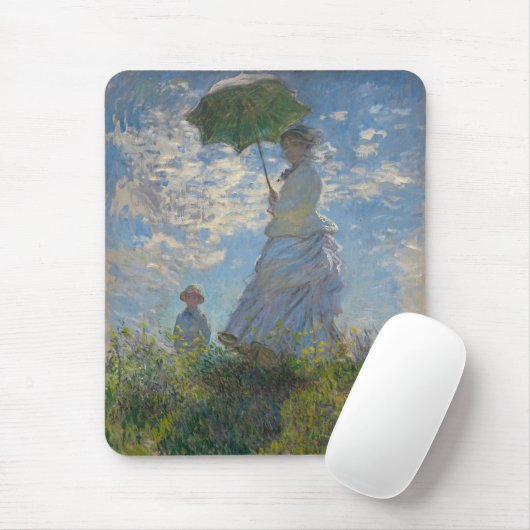Claude Monet's Vrouw met een Parasol (De Stroll) Muismat (Met muis)