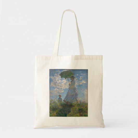 Claude Monet's Vrouw met een Parasol (De Stroll) Tote Bag (Voorkant)