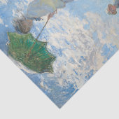 Claude Monet's vrouw met een parasol Tissuepapier (Detail)