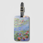 Claude Monet's Water Lilies Bagagelabel (Voorkant (verticaal))