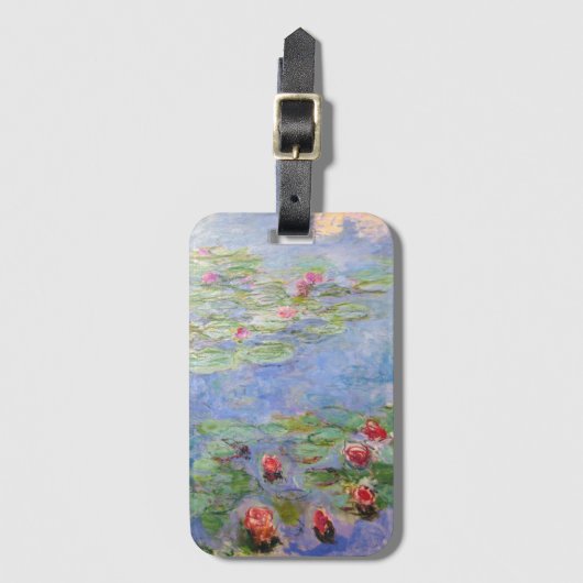 Claude Monet's Water Lilies Bagagelabel (Voorkant (verticaal))