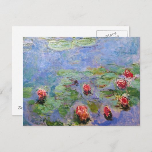 Claude Monet's Water Lilies Briefkaart (Voorkant / Achterkant)