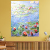 Claude Monet's Water Lilies Canvas Afdruk (Insitu (Woonkamer))