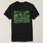 Claude Monets Water Lilies en de Japanse Bridge Re T-shirt (Design voorkant)