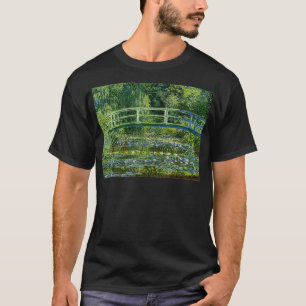 Claude Monets Water Lilies en de Japanse Bridge Re T-shirt
