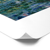 Claude Monet's Water Lilies en Japanse brug Poster (Hoek)