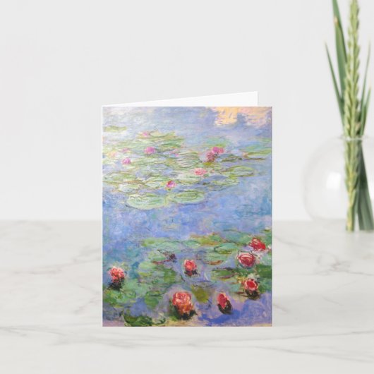 Claude Monet's Water Lilies Kaart (Voorkant)