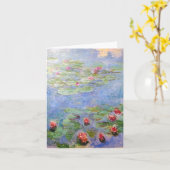 Claude Monet's Water Lilies Kaart (Gele Bloem)