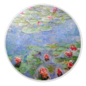 Claude Monet's Water Lilies Keramische Knop (Voorkant)